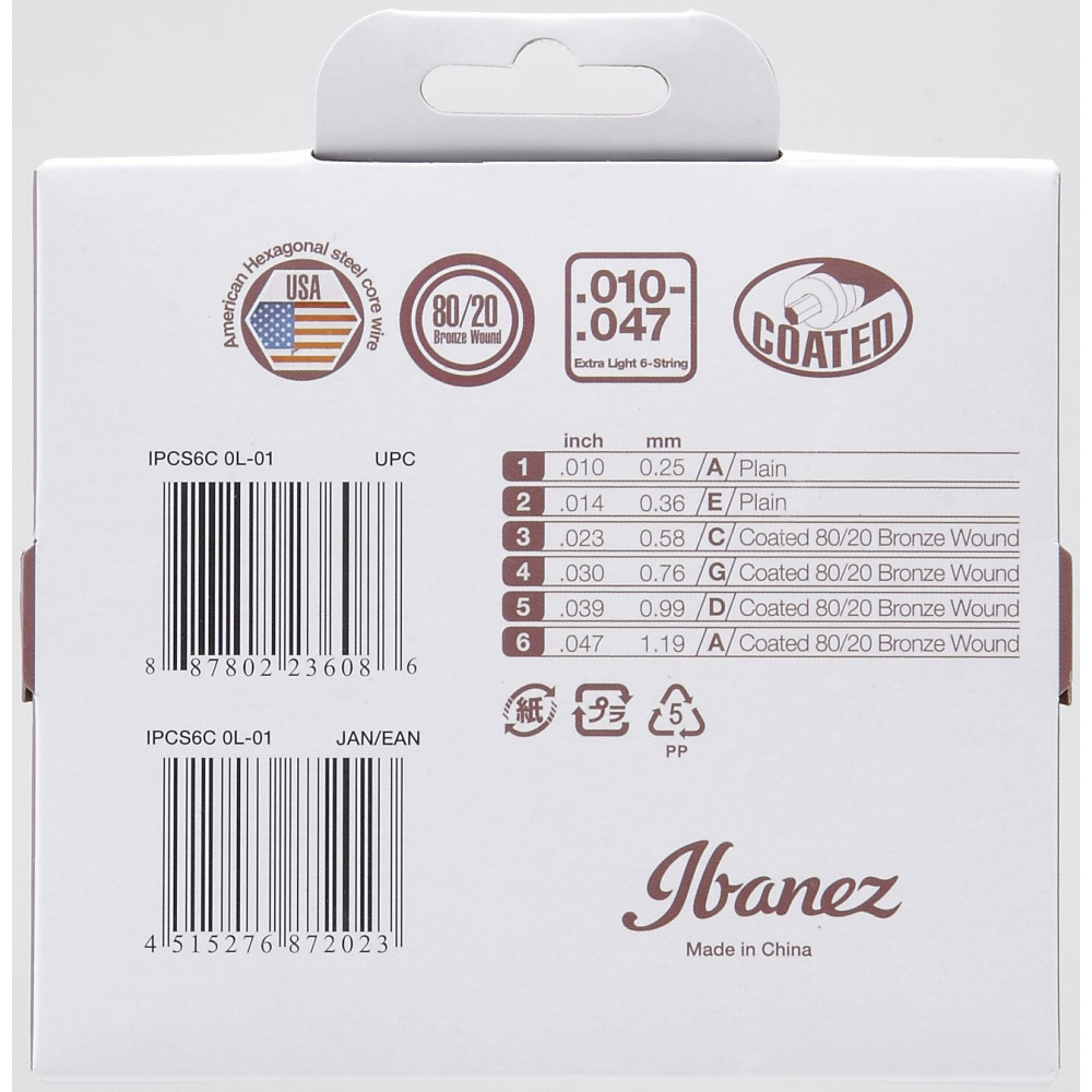 Ibanez IPCS6C String Set for 6 String Piccolo - Extra Light