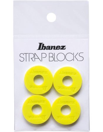 Ibanez ISB4-YE Strap Block 4 Pieces/Set - Yellow