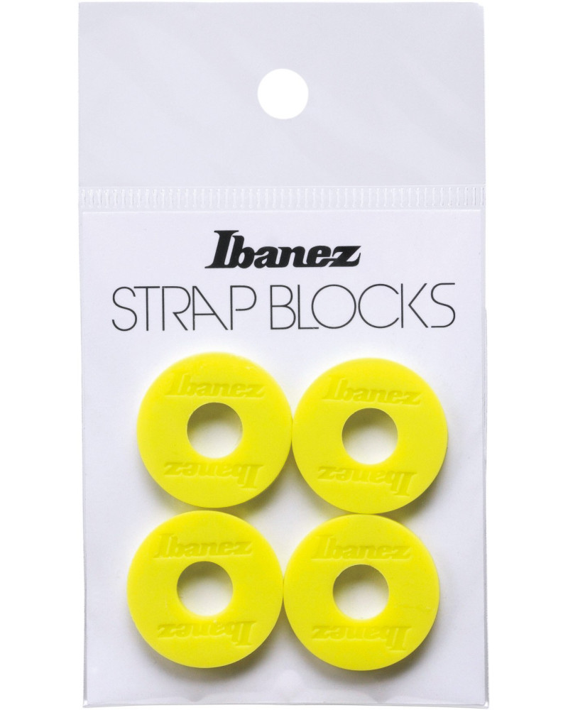 Ibanez ISB4-YE Strap Block 4 Pieces/Set - Yellow