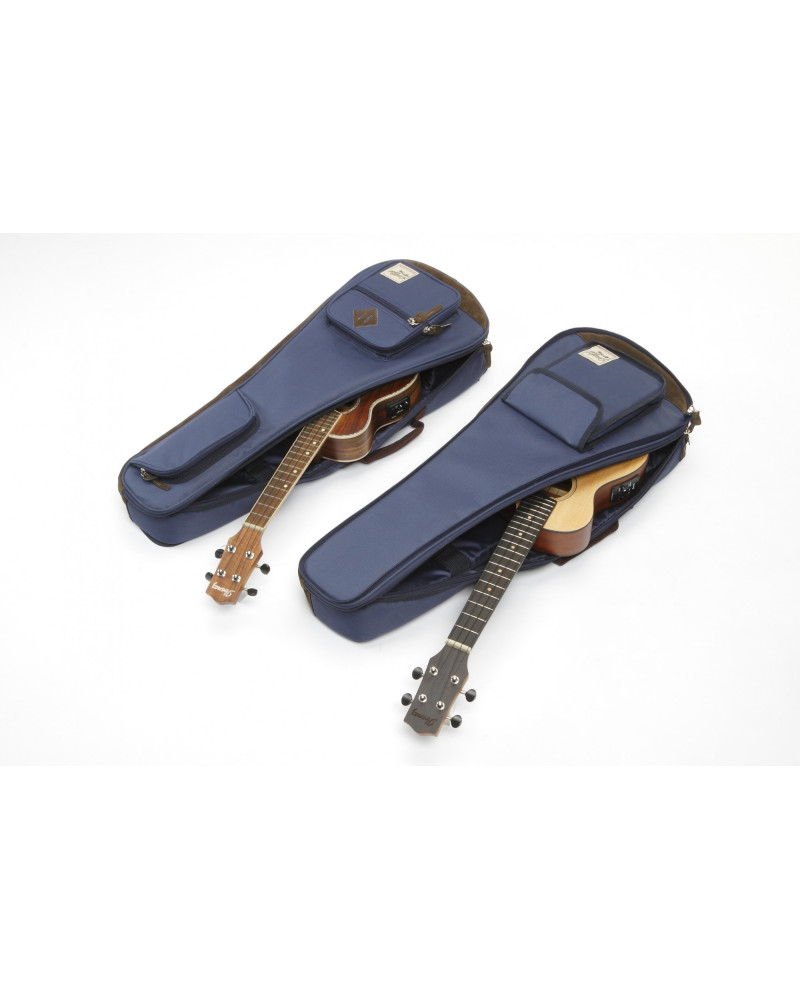 Ibanez IUBT2542-NB POWERPAD® Designer Collection Double Bag for Tenor Style and Concert Style Ukulele - Navy Blue