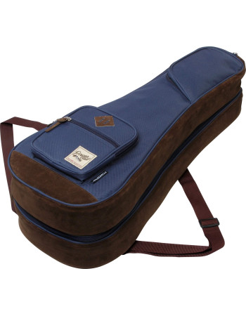 Ibanez IUBT2542-NB POWERPAD® Designer Collection Double Bag for Tenor Style and Concert Style Ukulele - Navy Blue