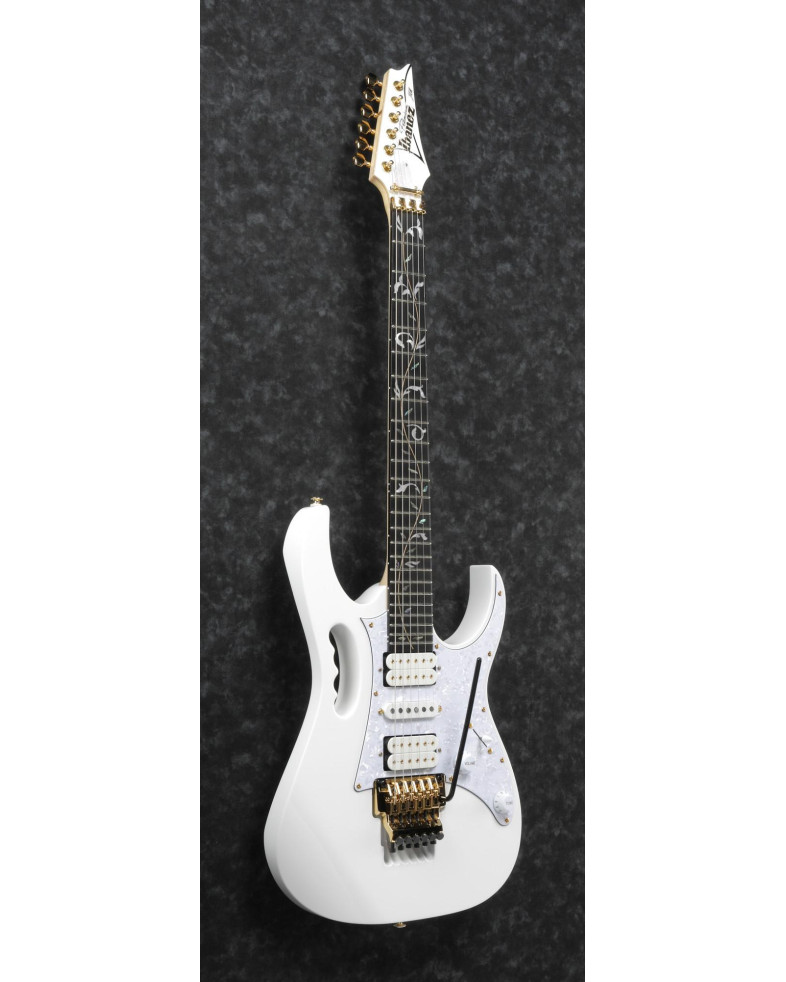 Ibanez JEM7VP-WH Steve Vai Signature E-Guitar 6 String - White + Gigbag