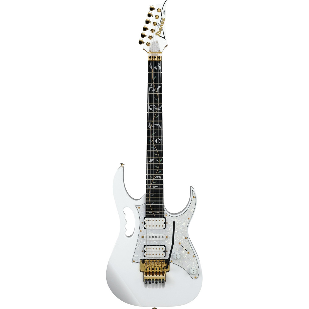 Ibanez JEM7VP-WH Steve Vai Signature E-Guitar 6 String - White + Gigbag