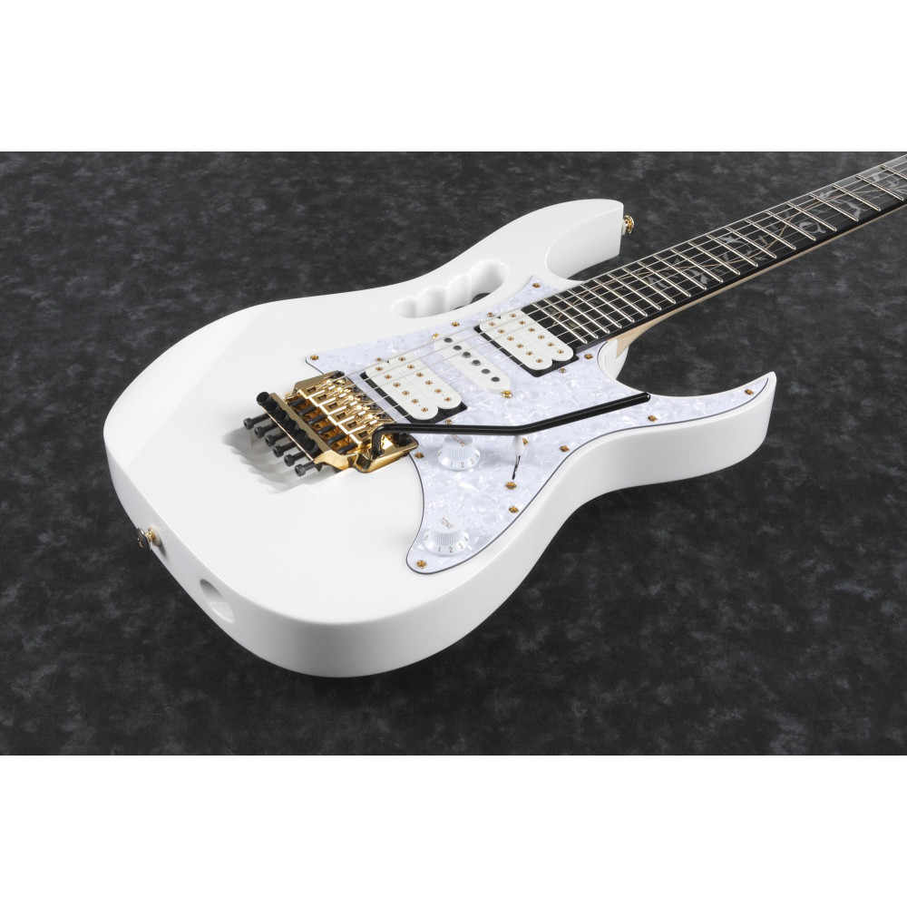 Ibanez JEM7VP-WH Steve Vai Signature E-Guitar 6 String - White + Gigbag