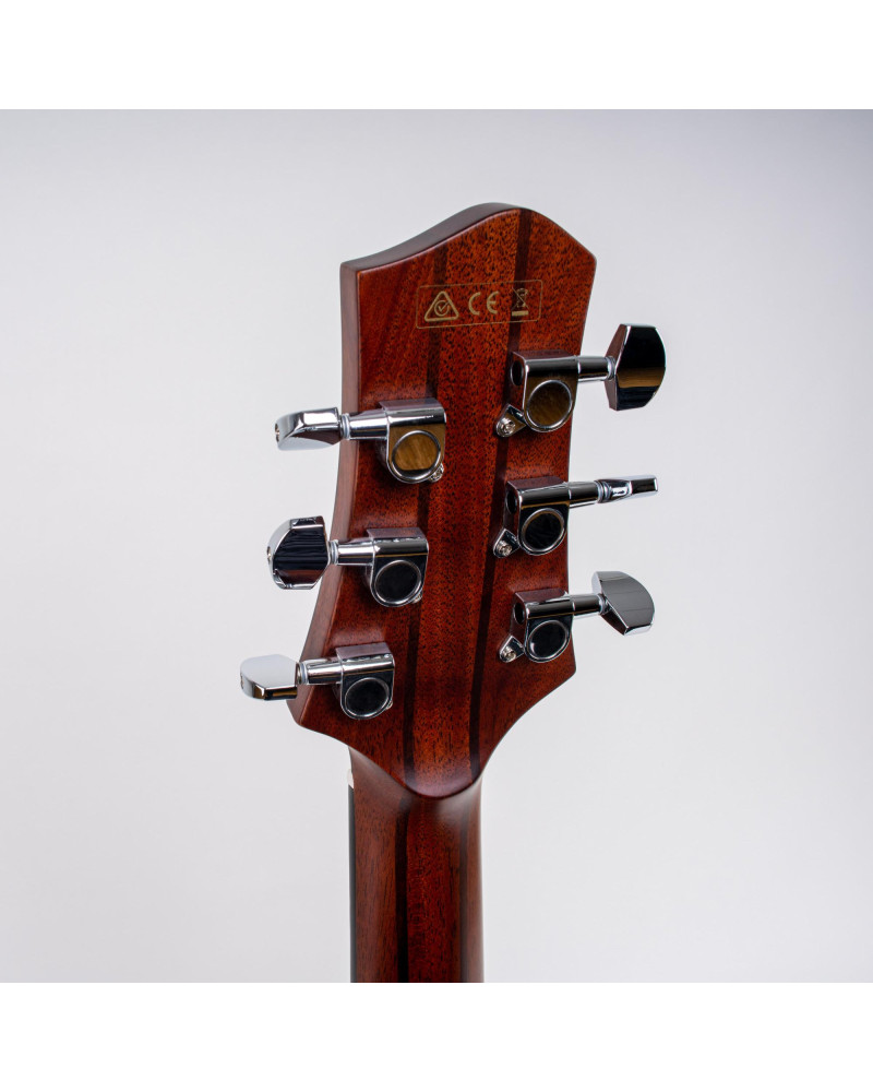 Ibanez JGM10-BSN Jon Gomm Signature Acoustic Guitar 6-String - Black Satin Top / Natural High Gloss Back and Sides + Cas