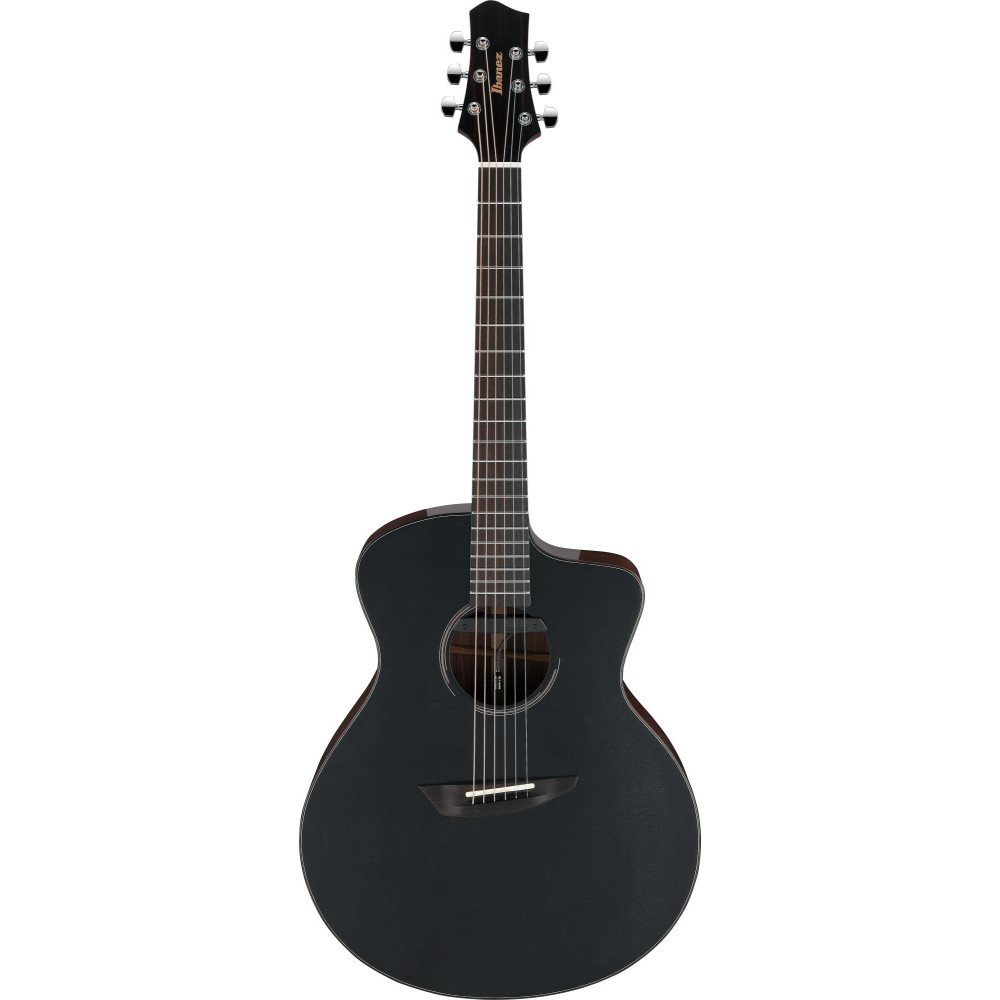 Ibanez JGM10-BSN Jon Gomm Signature Acoustic Guitar 6-String - Black Satin Top / Natural High Gloss Back and Sides + Cas