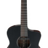 Ibanez JGM10-BSN Jon Gomm Signature Acoustic Guitar 6-String - Black Satin Top / Natural High Gloss Back and Sides + Cas