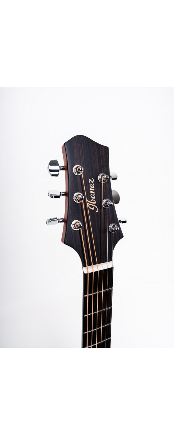 Ibanez JGM10-BSN Jon Gomm Signature Acoustic Guitar 6-String - Black Satin Top / Natural High Gloss Back and Sides + Cas