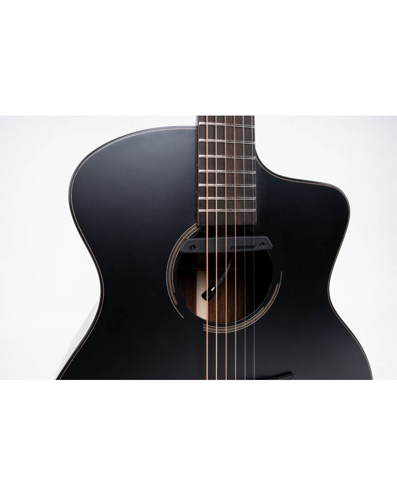 Ibanez JGM10-BSN Jon Gomm Signature Acoustic Guitar 6-String - Black Satin Top / Natural High Gloss Back and Sides + Cas