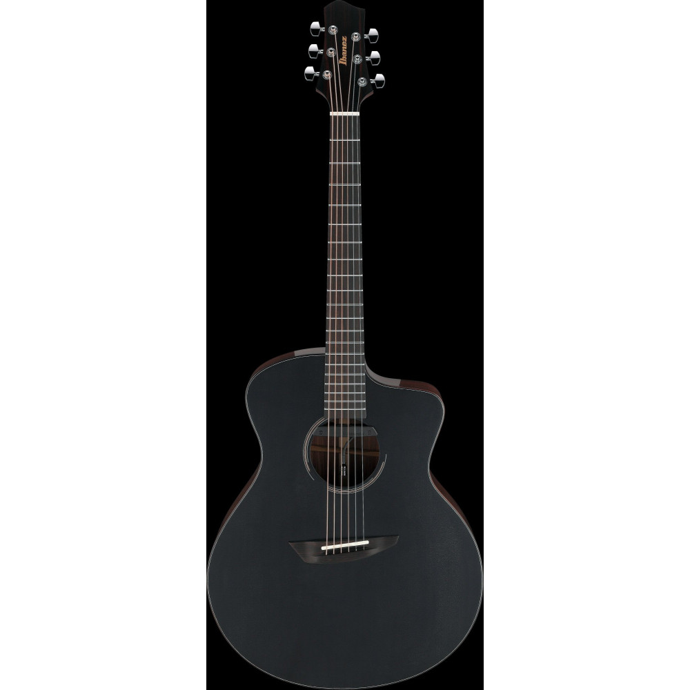 Ibanez JGM10-BSN Jon Gomm Signature Acoustic Guitar 6-String - Black Satin Top / Natural High Gloss Back and Sides + Cas