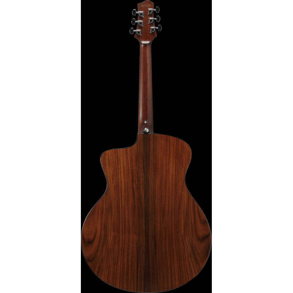 Ibanez JGM10-BSN Jon Gomm Signature Acoustic Guitar 6-String - Black Satin Top / Natural High Gloss Back and Sides + Cas