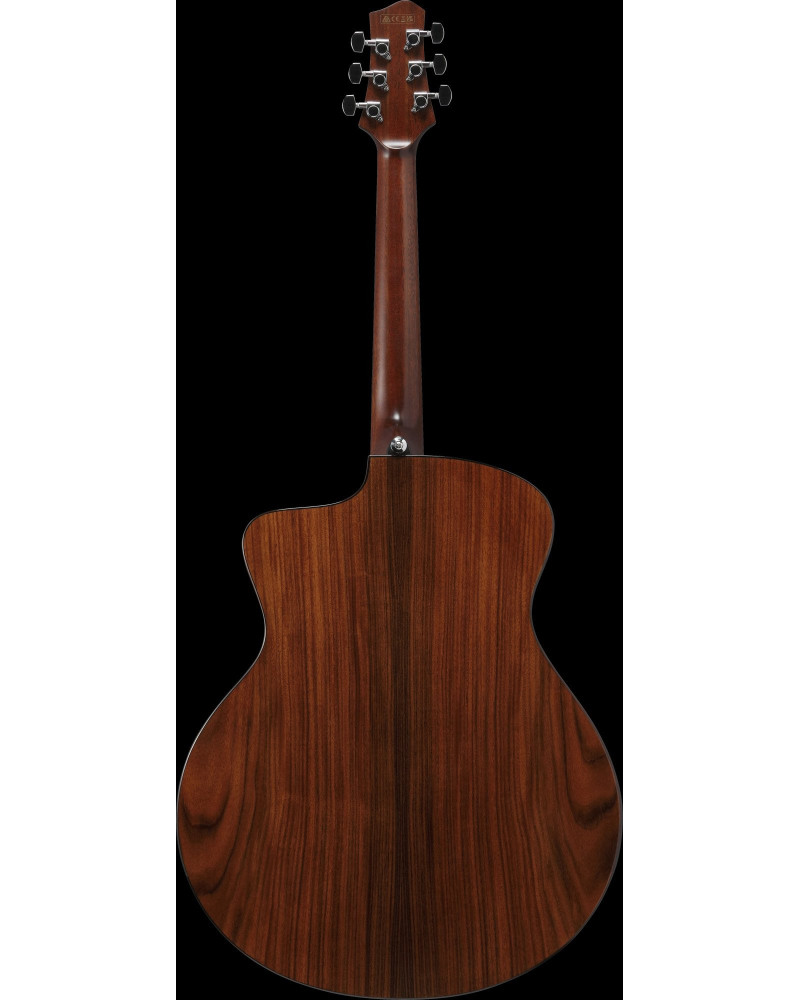 Ibanez JGM10-BSN Jon Gomm Signature Acoustic Guitar 6-String - Black Satin Top / Natural High Gloss Back and Sides + Cas