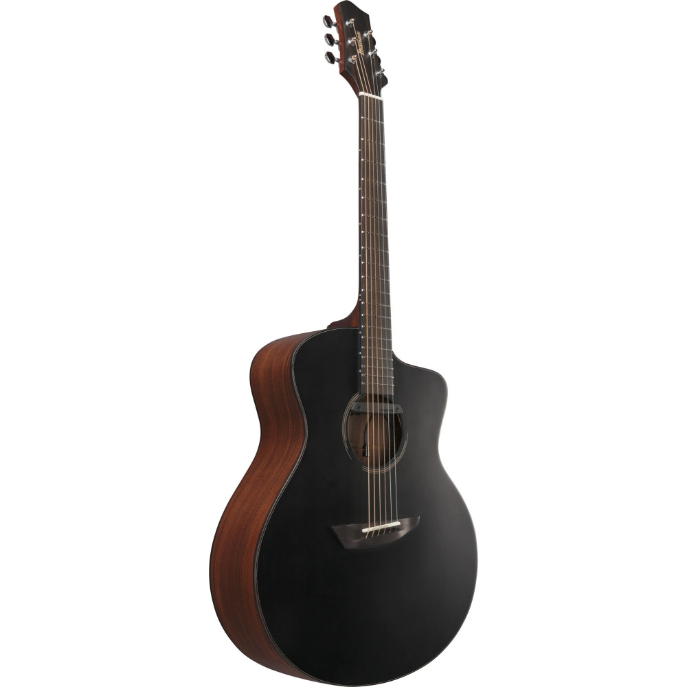 Ibanez JGM10-BSN Jon Gomm Signature Acoustic Guitar 6-String - Black Satin Top / Natural High Gloss Back and Sides + Cas