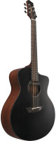 Ibanez JGM10-BSN Jon Gomm Signature Acoustic Guitar 6-String - Black Satin Top / Natural High Gloss Back and Sides + Cas