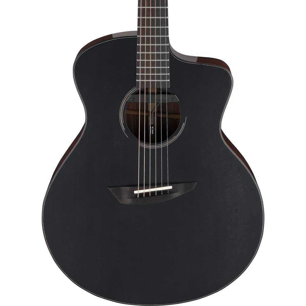 Ibanez JGM10-BSN Jon Gomm Signature Acoustic Guitar 6-String - Black Satin Top / Natural High Gloss Back and Sides + Cas