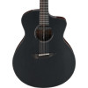 Ibanez JGM10-BSN Jon Gomm Signature Acoustic Guitar 6-String - Black Satin Top / Natural High Gloss Back and Sides + Cas