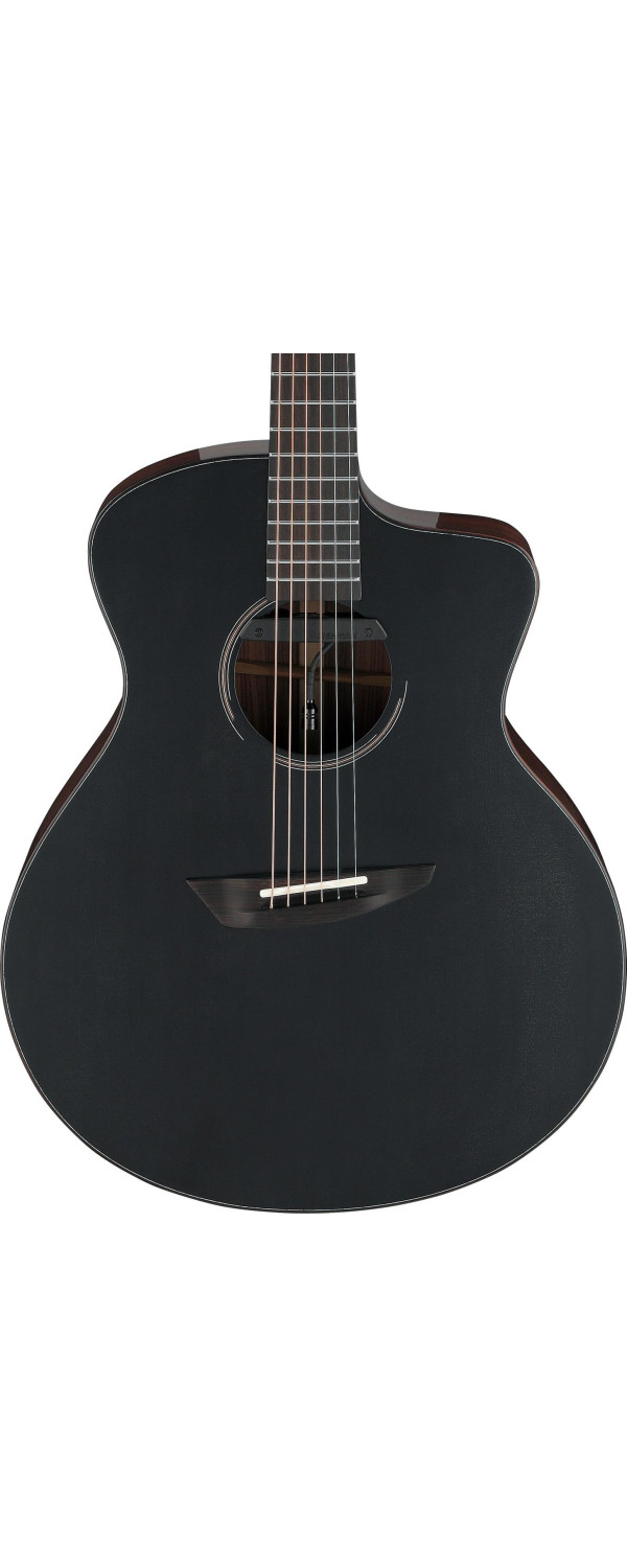 Ibanez JGM10-BSN Jon Gomm Signature Acoustic Guitar 6-String - Black Satin Top / Natural High Gloss Back and Sides + Cas