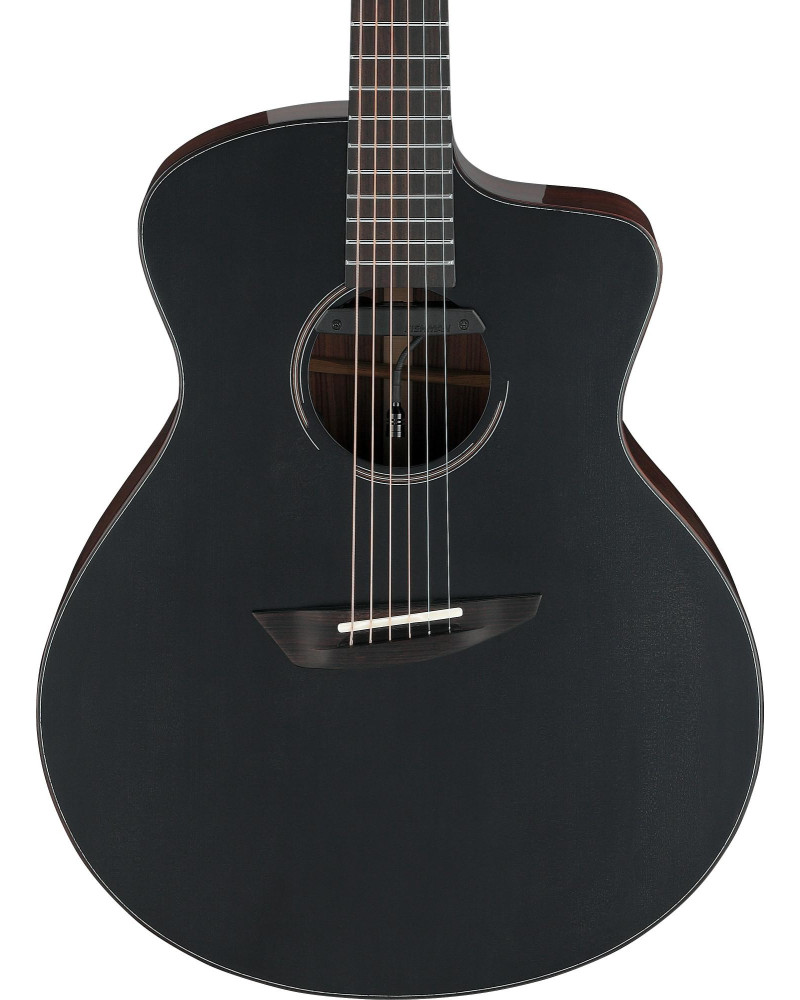 Ibanez JGM10-BSN Jon Gomm Signature Acoustic Guitar 6-String - Black Satin Top / Natural High Gloss Back and Sides + Cas