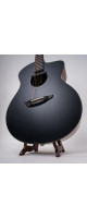 Ibanez JGM10-BSN Jon Gomm Signature Acoustic Guitar 6-String - Black Satin Top / Natural High Gloss Back and Sides + Cas