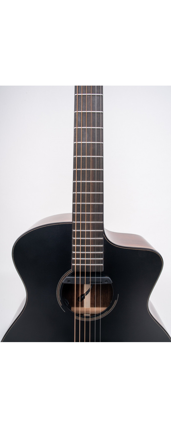 Ibanez JGM10-BSN Jon Gomm Signature Acoustic Guitar 6-String - Black Satin Top / Natural High Gloss Back and Sides + Cas
