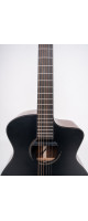 Ibanez JGM10-BSN Jon Gomm Signature Acoustic Guitar 6-String - Black Satin Top / Natural High Gloss Back and Sides + Cas