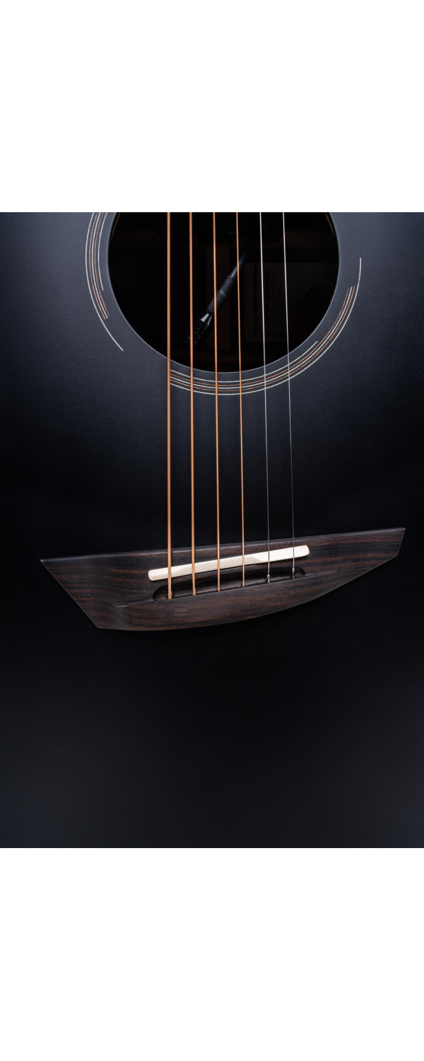 Ibanez JGM10-BSN Jon Gomm Signature Acoustic Guitar 6-String - Black Satin Top / Natural High Gloss Back and Sides + Cas