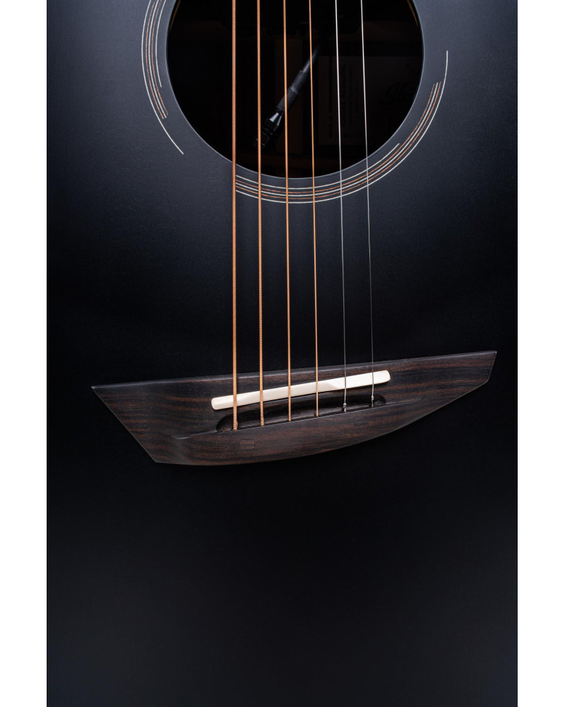 Ibanez JGM10-BSN Jon Gomm Signature Acoustic Guitar 6-String - Black Satin Top / Natural High Gloss Back and Sides + Cas