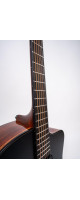 Ibanez JGM10-BSN Jon Gomm Signature Acoustic Guitar 6-String - Black Satin Top / Natural High Gloss Back and Sides + Cas