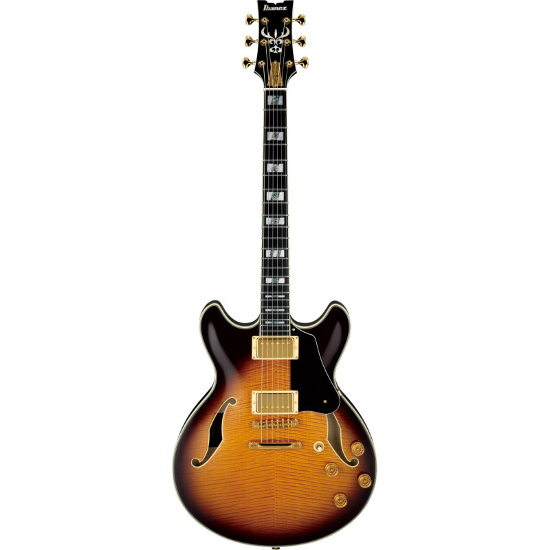 Ibanez JSM100-VT John Scofield Signature Hollow Body Guitar 6-String - Vintage Sunburst + Case MS100C