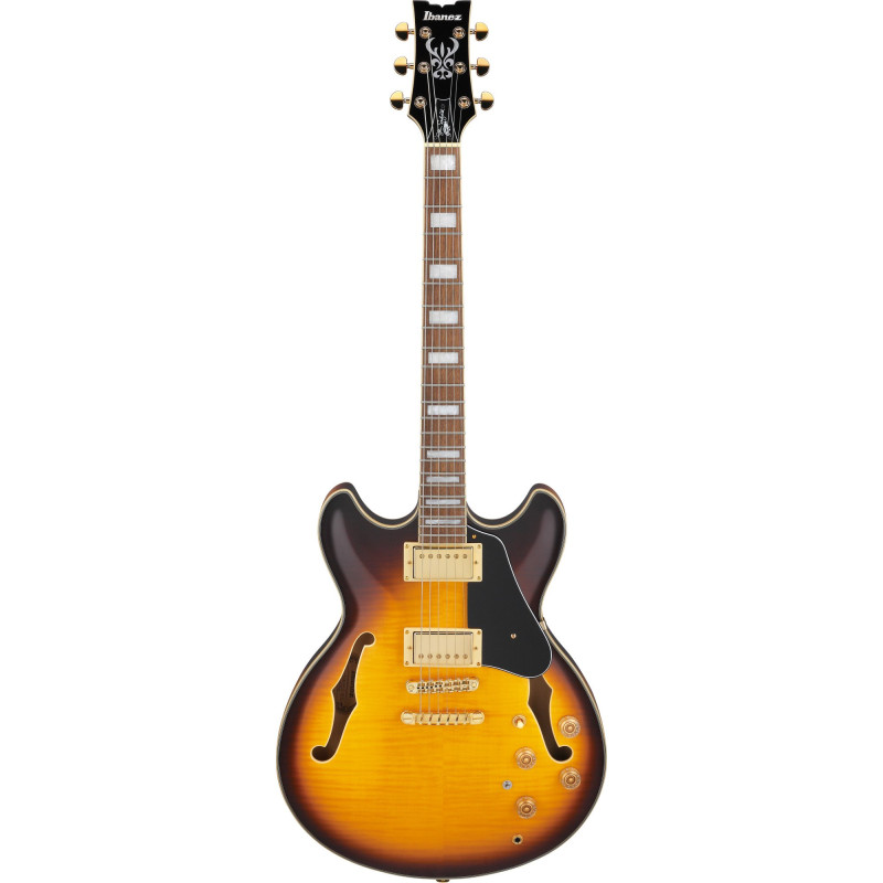 Ibanez JSM10EM-TTB John Scofield Signature Hollow Body Guitar 6-String - Two-tone-Burst
