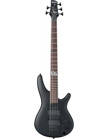 Ibanez K5-BKF Fieldy Signature Electric Bass 5-String - Black Flat