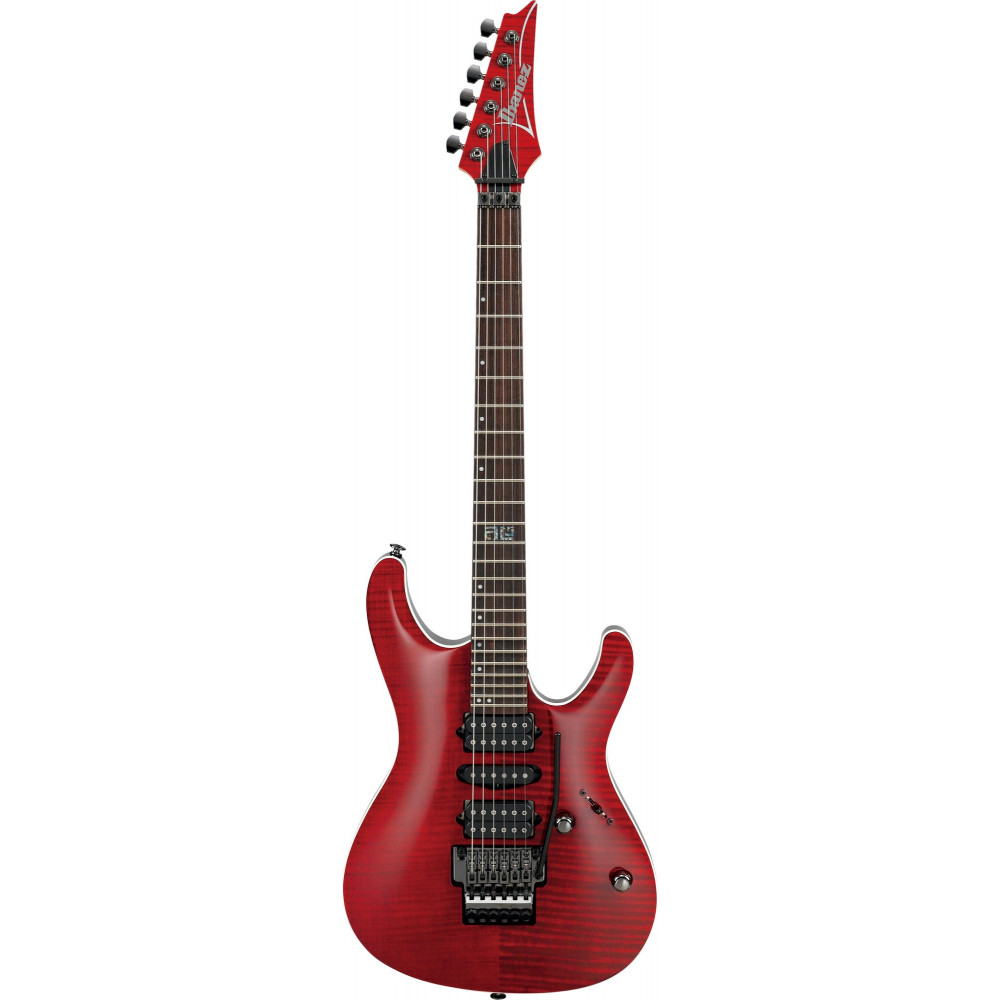 Ibanez KIKO100-TRR Kiko Loureiro Signature Electric Guitar 6-String - Transparent Ruby Red + Case