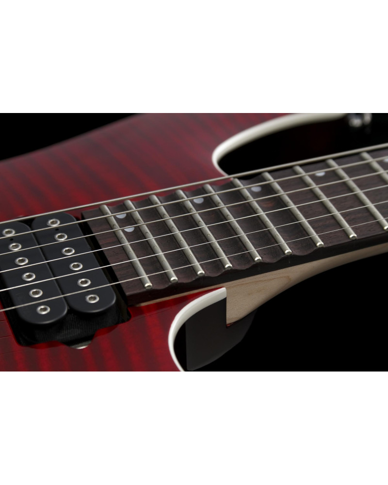 Ibanez KIKO100-TRR Kiko Loureiro Signature Electric Guitar 6-String - Transparent Ruby Red + Case