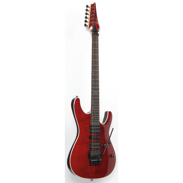 Ibanez KIKO100-TRR Kiko Loureiro Signature Electric Guitar 6-String - Transparent Ruby Red + Case