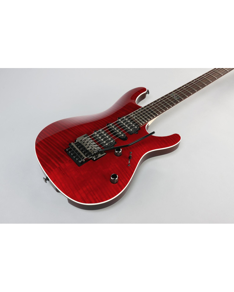 Ibanez KIKO100-TRR Kiko Loureiro Signature Electric Guitar 6-String - Transparent Ruby Red + Case