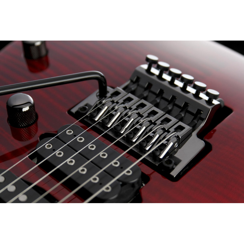 Ibanez KIKO100-TRR Kiko Loureiro Signature Electric Guitar 6-String - Transparent Ruby Red + Case