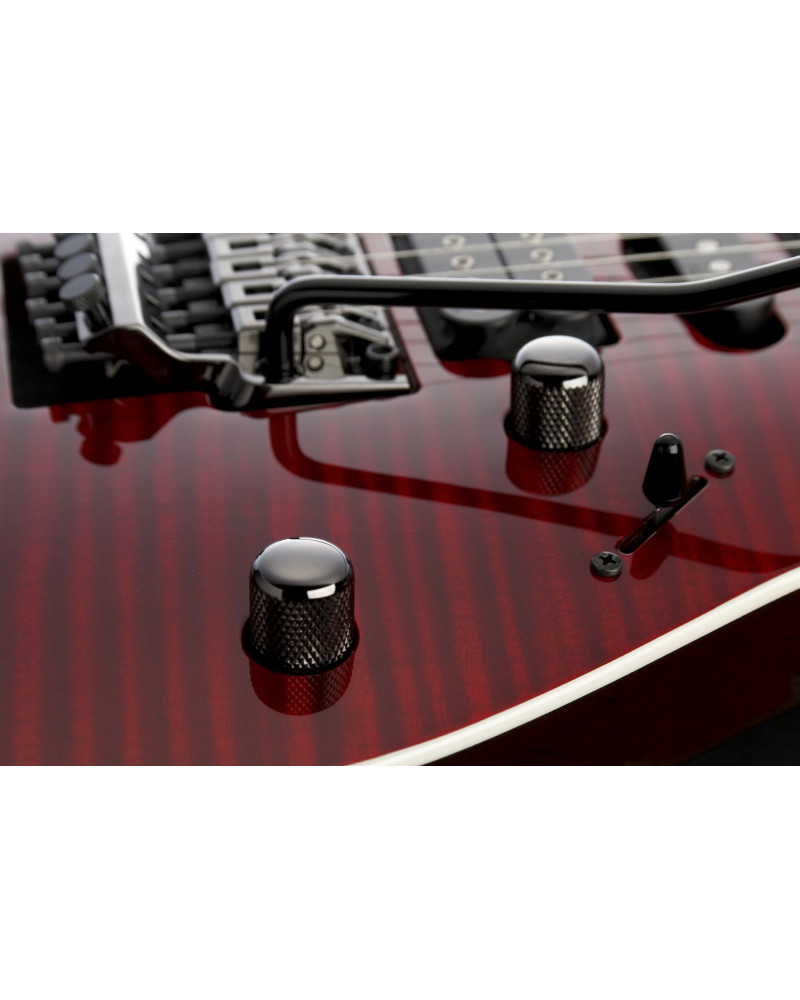 Ibanez KIKO100-TRR Kiko Loureiro Signature Electric Guitar 6-String - Transparent Ruby Red + Case