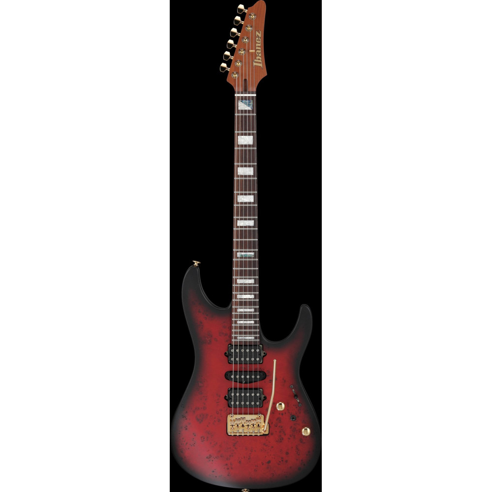 Ibanez KIKO300-RRT Kiko Loureiro Signature Electric Guitar 6-String - Ruby Red Sunburst Flat