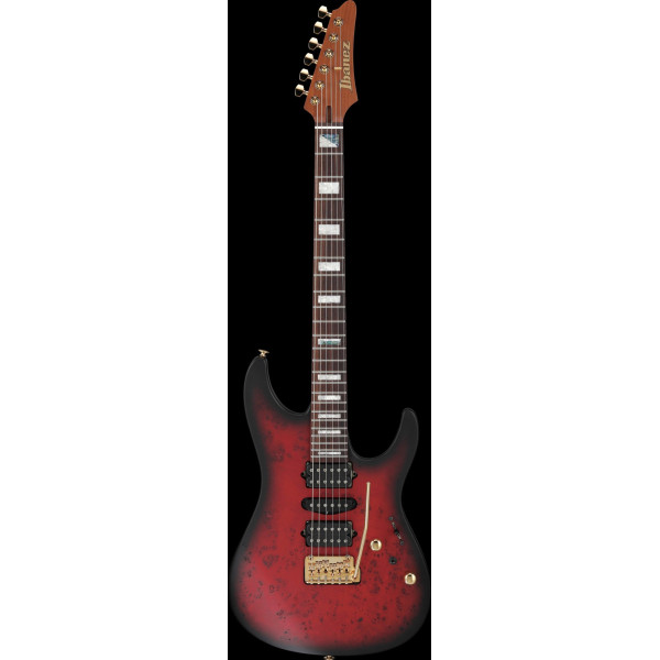 Ibanez KIKO300-RRT Kiko Loureiro Signature Electric Guitar 6-String - Ruby Red Sunburst Flat