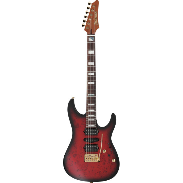 Ibanez KIKO300-RRT Kiko Loureiro Signature Electric Guitar 6-String - Ruby Red Sunburst Flat