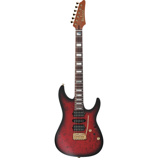 Ibanez KIKO300-RRT Kiko Loureiro Signature Electric Guitar 6-String - Ruby Red Sunburst Flat