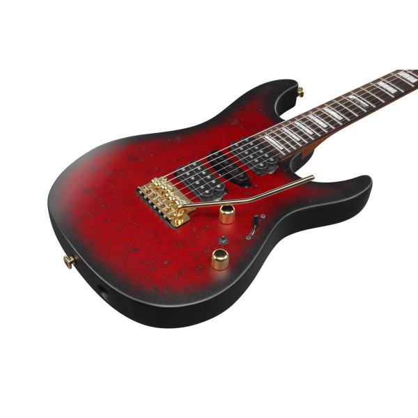 Ibanez KIKO300-RRT Kiko Loureiro Signature Electric Guitar 6-String - Ruby Red Sunburst Flat
