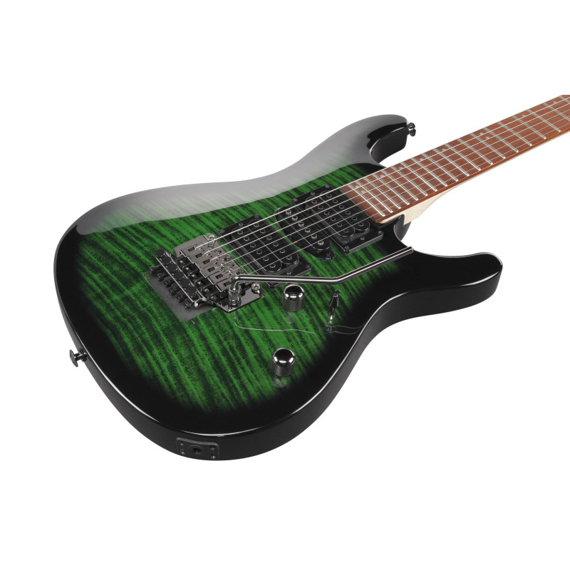 Ibanez KIKOSP3-TEB Kiko Loureiro Signature Electric Guitar 6-String - Transparent Emerald Burst