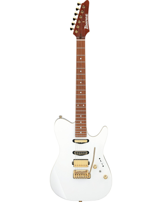 Ibanez LB1-WH Lari Basilio Signature Electric Guitar 6-String - White + Case