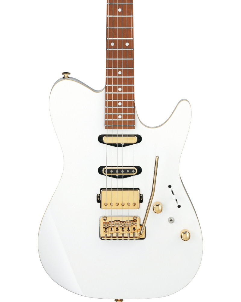 Ibanez LB1-WH Lari Basilio Signature Electric Guitar 6-String - White + Case