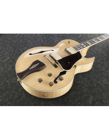 Ibanez LGB30-NT George Benson Signature Hollow Body Guitar 6-String - Natural + Case MF100C