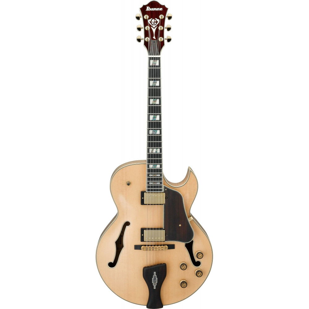 Ibanez LGB30-NT George Benson Signature Hollow Body Guitar 6-String - Natural + Case MF100C