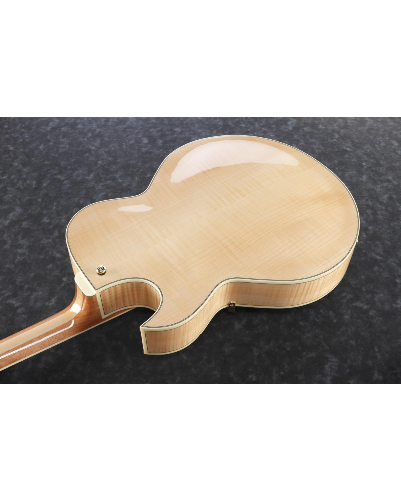 Ibanez LGB30-NT George Benson Signature Hollow Body Guitar 6-String - Natural + Case MF100C