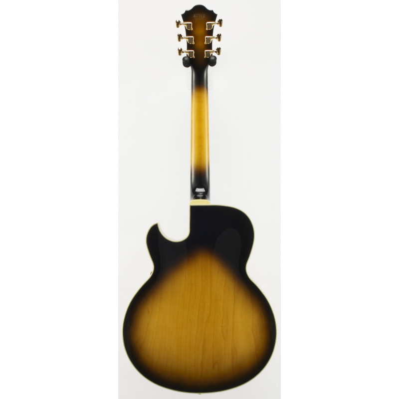 Ibanez LGB30-VYS George Benson Signature Hollow Body Guitar 6-String - Vintage Yellow Sunburst + Case MF100C
