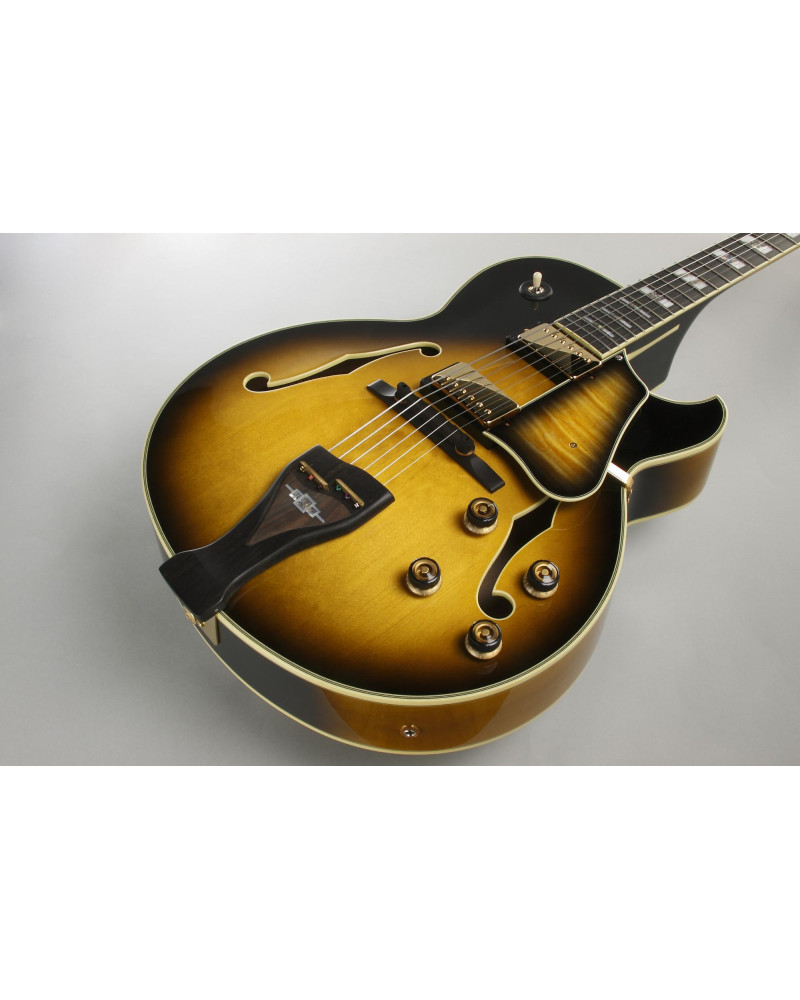 Ibanez LGB30-VYS George Benson Signature Hollow Body Guitar 6-String - Vintage Yellow Sunburst + Case MF100C